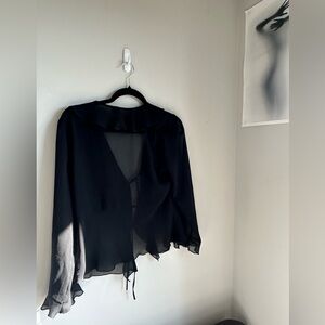 Aritzia Wilfred sheer top